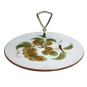 Vintage MCM Stangl Serving DIsh with Handle